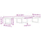 vidaXL Basin Shelf Wall Mounted Steel and Solid Wood Acacia
