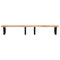 vidaXL Basin Shelf Wall Mounted Steel and Solid Wood Acacia