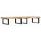 vidaXL Basin Shelf Wall Mounted Steel and Solid Wood Acacia