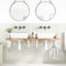 vidaXL Basin Shelf Wall Mounted Steel and Solid Wood Acacia