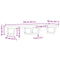 vidaXL Basin Shelf Wall Mounted Steel and Solid Wood Acacia