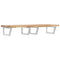 vidaXL Basin Shelf Wall Mounted Steel and Solid Wood Acacia