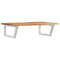 vidaXL Basin Shelf Wall Mounted Steel and Solid Wood Acacia