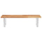vidaXL Basin Shelf Wall Mounted Steel and Solid Wood Acacia