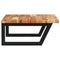 vidaXL Basin Shelf Wall Mounted Steel and Solid Wood Acacia