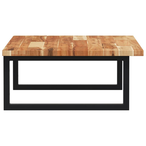 vidaXL Basin Shelf Wall Mounted Steel and Solid Wood Acacia