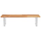 vidaXL Basin Shelf Wall Mounted Steel and Solid Wood Acacia