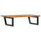 vidaXL Basin Shelf Wall Mounted Steel and Solid Wood Acacia