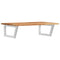 vidaXL Basin Shelf Wall Mounted Steel and Solid Wood Acacia