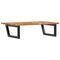 vidaXL Basin Shelf Wall Mounted Steel and Solid Wood Acacia