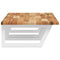 vidaXL Basin Shelf Wall Mounted Steel and Solid Wood Acacia