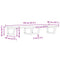 vidaXL Basin Shelf Wall Mounted Steel and Solid Wood Acacia