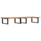 vidaXL Basin Shelf Wall Mounted Steel and Solid Wood Acacia