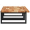 vidaXL Basin Shelf Wall Mounted Steel and Solid Wood Acacia