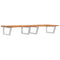 vidaXL Basin Shelf Wall Mounted Steel and Solid Wood Acacia