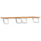 vidaXL Basin Shelf Wall Mounted Steel and Solid Wood Acacia