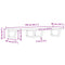 vidaXL Basin Shelf Wall Mounted Steel and Solid Wood Acacia