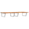 vidaXL Basin Shelf Wall Mounted Steel and Solid Wood Acacia