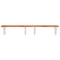 vidaXL Basin Shelf Wall Mounted Steel and Solid Wood Acacia