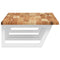 vidaXL Basin Shelf Wall Mounted Steel and Solid Wood Acacia