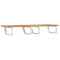 vidaXL Basin Shelf Wall Mounted Steel and Solid Wood Acacia