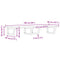 vidaXL Basin Shelf Wall Mounted Steel and Solid Wood Acacia