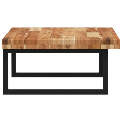 vidaXL Basin Shelf Wall Mounted Steel and Solid Wood Acacia