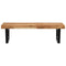 vidaXL Basin Shelf Wall Mounted Steel and Solid Wood Acacia