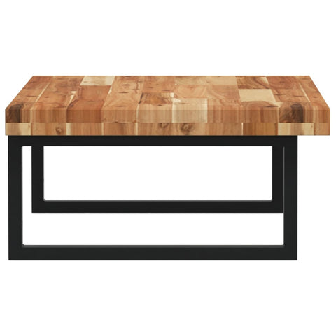 vidaXL Basin Shelf Wall Mounted Steel and Solid Wood Acacia