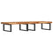 vidaXL Basin Shelf Wall Mounted Steel and Solid Wood Acacia