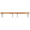vidaXL Basin Shelf Wall Mounted Steel and Solid Wood Acacia