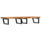 vidaXL Basin Shelf Wall Mounted Steel and Solid Wood Acacia