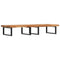 vidaXL Basin Shelf Wall Mounted Steel and Solid Wood Acacia