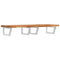 vidaXL Basin Shelf Wall Mounted Steel and Solid Wood Acacia