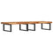 vidaXL Basin Shelf Wall Mounted Steel and Solid Wood Acacia