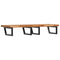 vidaXL Basin Shelf Wall Mounted Steel and Solid Wood Acacia