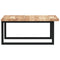 vidaXL Basin Shelf Wall Mounted Steel and Solid Wood Acacia