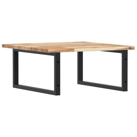vidaXL Basin Shelf Wall Mounted Steel and Solid Wood Acacia