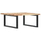 vidaXL Basin Shelf Wall Mounted Steel and Solid Wood Acacia