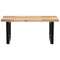 vidaXL Basin Shelf Wall Mounted Steel and Solid Wood Acacia