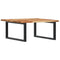 vidaXL Basin Shelf Wall Mounted Steel and Solid Wood Acacia