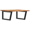 vidaXL Basin Shelf Wall Mounted Steel and Solid Wood Acacia