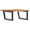 vidaXL Basin Shelf Wall Mounted Steel and Solid Wood Acacia
