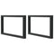 vidaXL Basin Shelf Wall Mounted Steel and Solid Wood Acacia