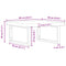 vidaXL Basin Shelf Wall Mounted Steel and Solid Wood Acacia