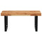 vidaXL Basin Shelf Wall Mounted Steel and Solid Wood Acacia