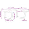vidaXL Basin Shelf Wall Mounted Steel and Solid Wood Acacia