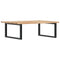 vidaXL Basin Shelf Wall Mounted Steel and Solid Wood Acacia