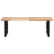 vidaXL Basin Shelf Wall Mounted Steel and Solid Wood Acacia