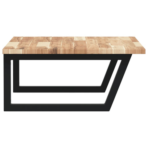 vidaXL Basin Shelf Wall Mounted Steel and Solid Wood Acacia